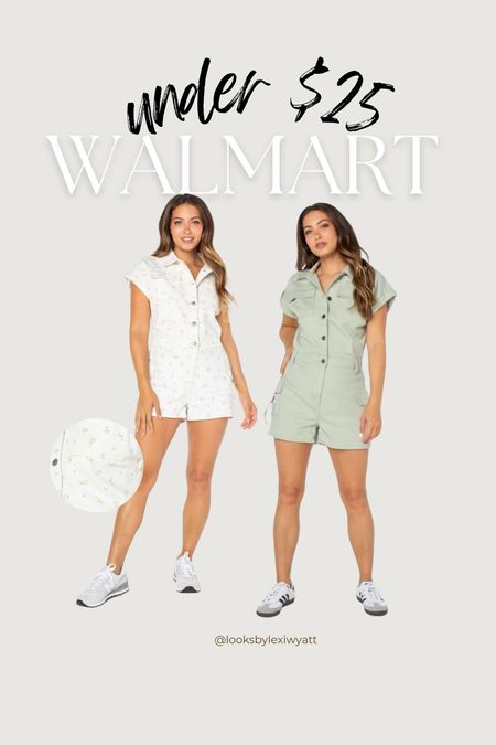 We love a romper look for less from Walmart! 