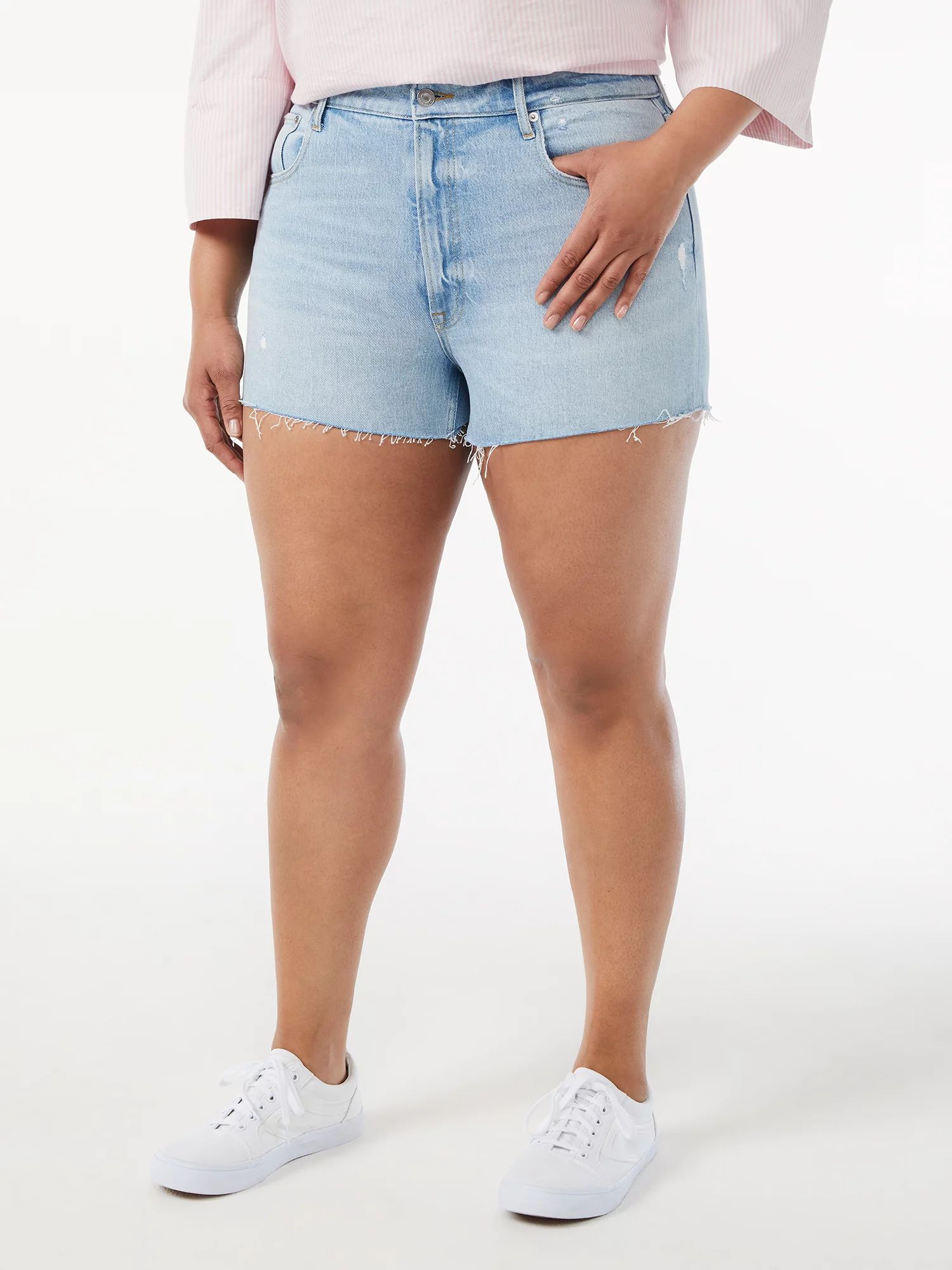 Free Assembly Women's 90's Cut Off Shorts - Walmart.com | Walmart (US)