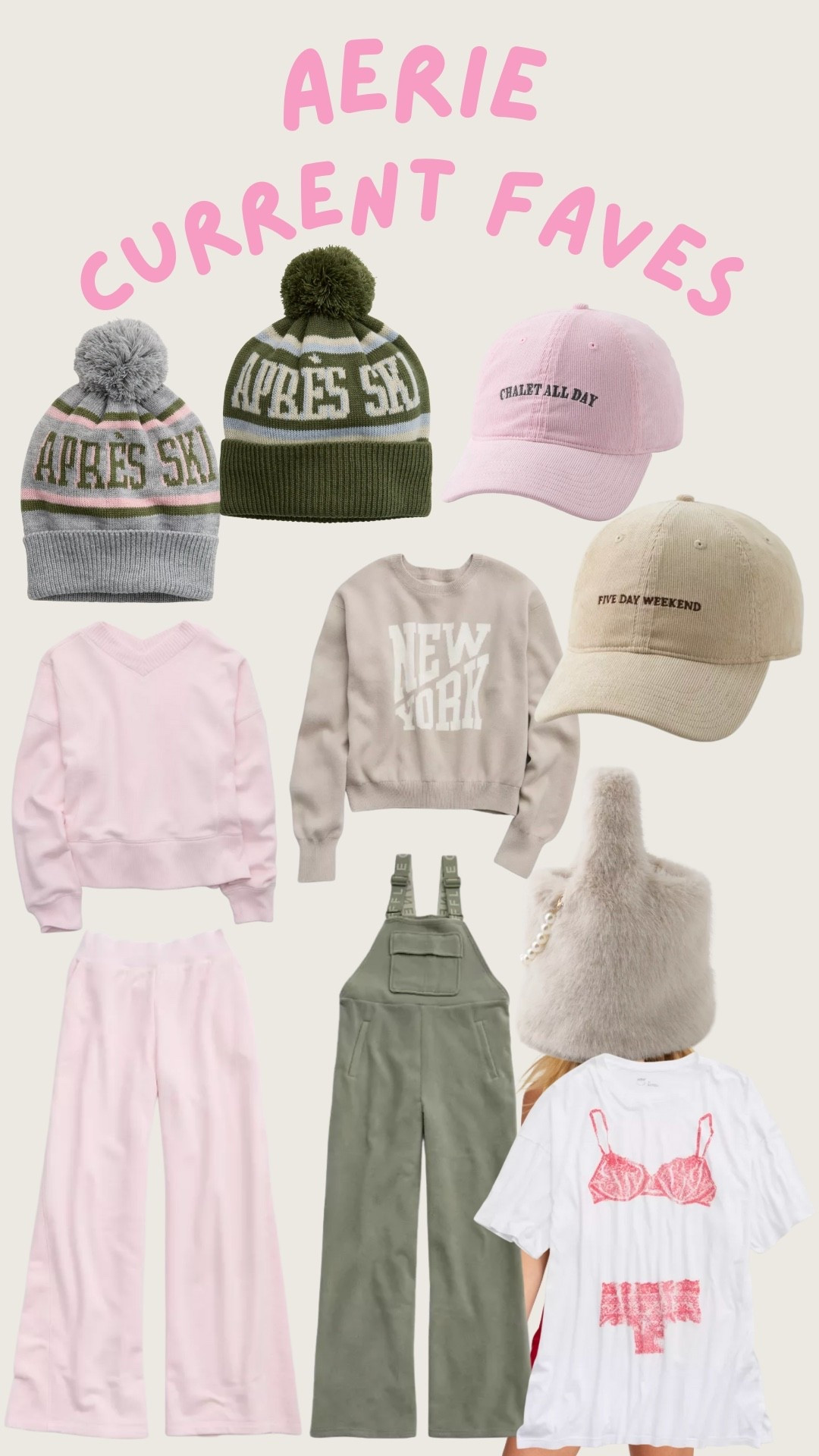 Aerie. Lounge. Comfy. Cozy. Matching set. Slippers. Baseball hat. Beanie. Overall. Trending. Best sellers. Viral. Affordable  

#LTKFindsUnder50 #LTKSeasonal #LTKFindsUnder100