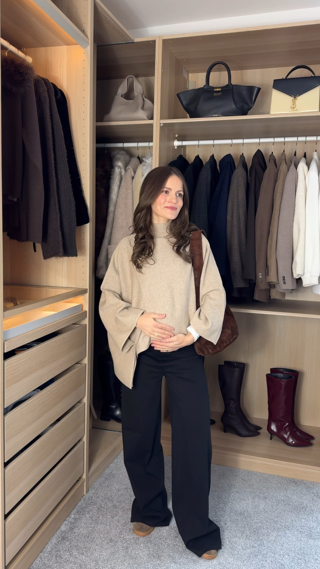 Proof that comfort and style can coexist — especially on busy, real-life days.

Supportive layers underneath make all the difference right now, even when the outfit stays simple and neutral.#LTKwinter

#LTKuk #LTKmaternity