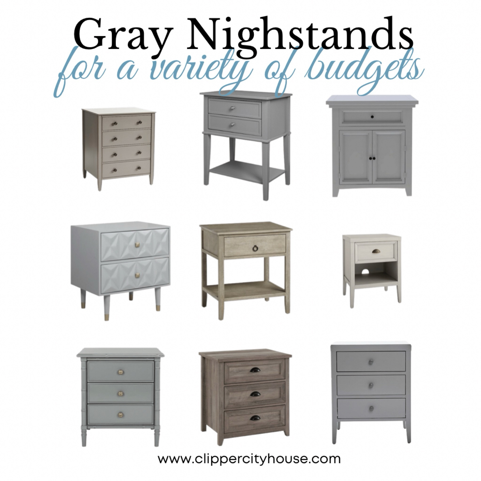 Amazing gray nightstand options for your bedroom! 

Gray nightstand, budget nightstand, bedside table, gray nightstand with drawers, nightstand with drawers, bedside table with drawers, budget nightstands

#LTKU #LTKHome #LTKSaleAlert