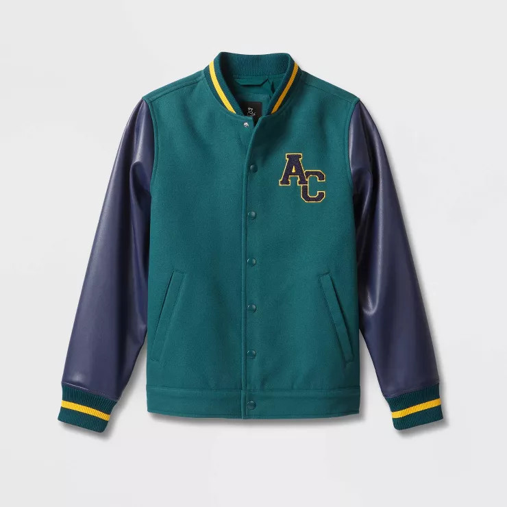 Kids' Varsity Bomber Jacket - art class™ Green | Target