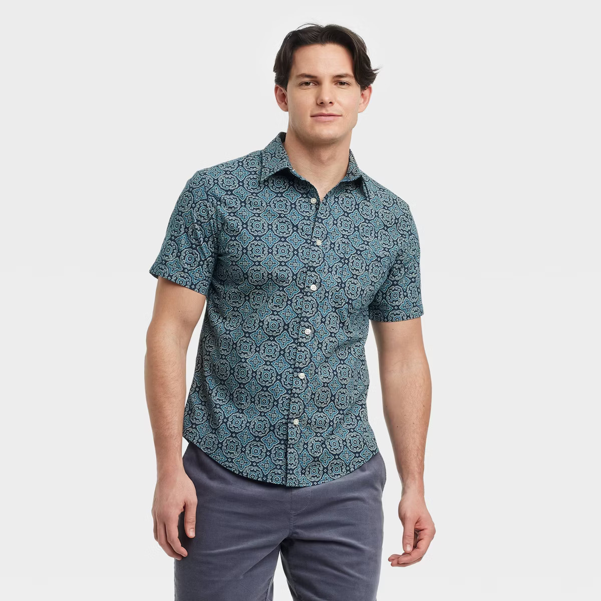 Men's Short Sleeve Poplin Shirt - Goodfellow & Co™ | Target