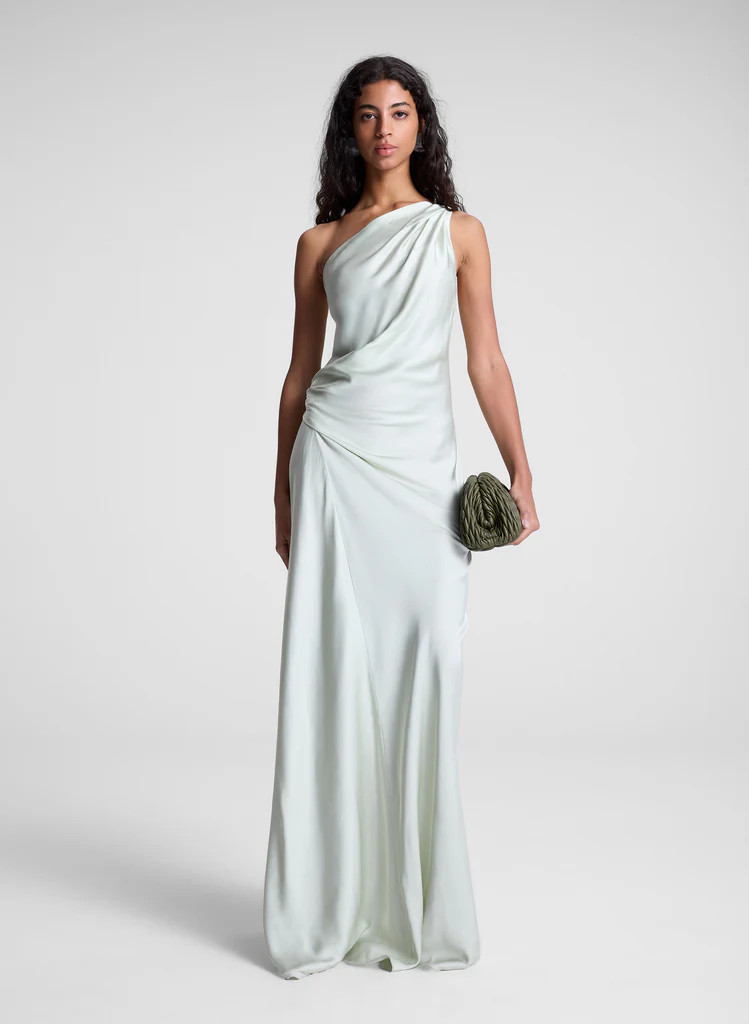 Aster Satin One Shoulder Gown | A.L.C
