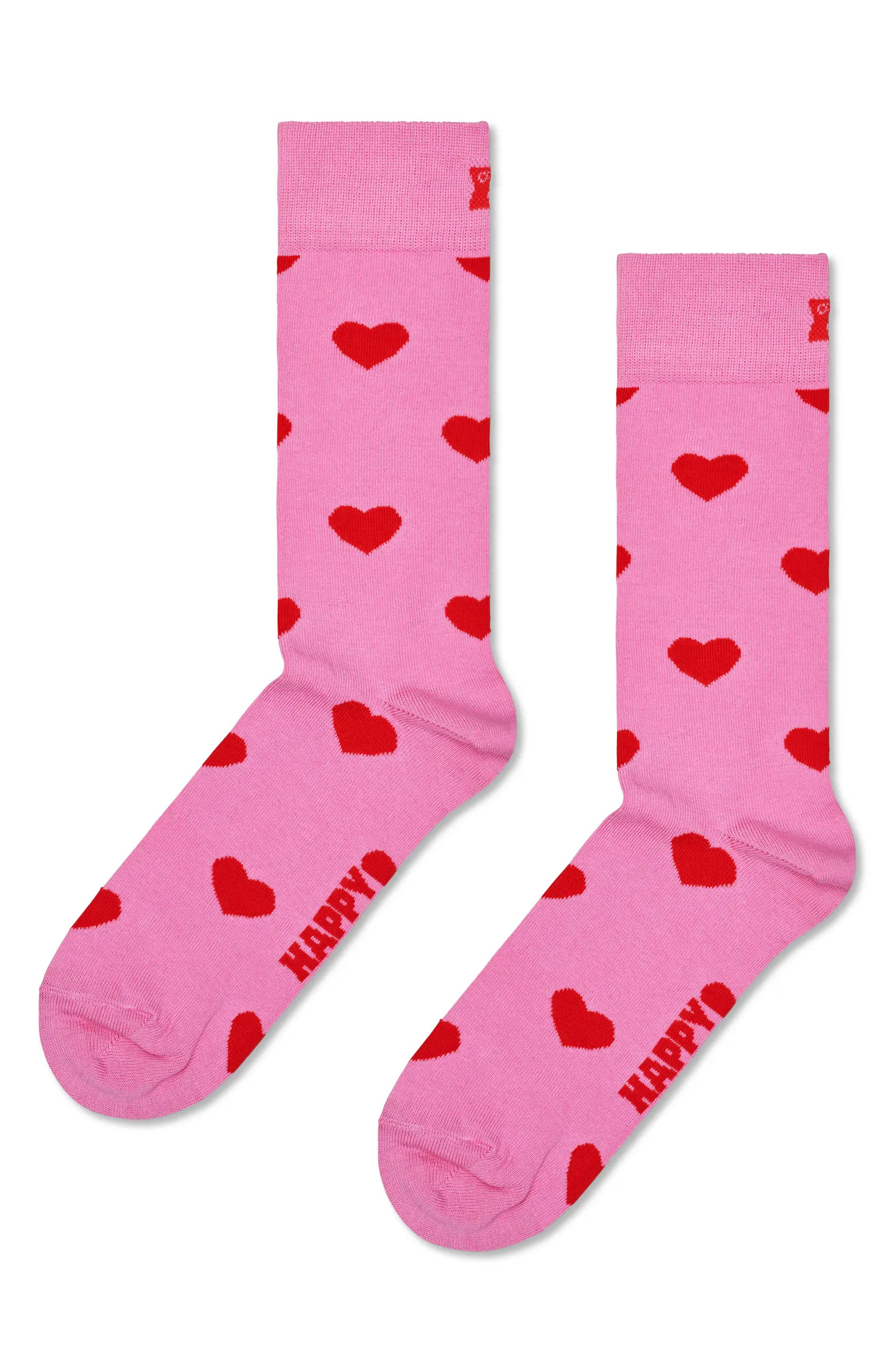 Heart Cotton Blend Crew Socks | Nordstrom