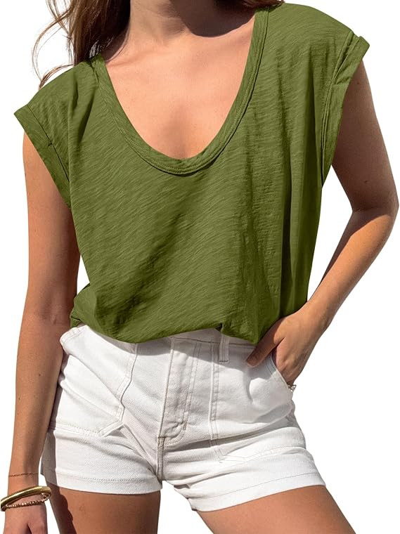 BTFBM Casual Summer Oversized Womens T Shirts Going Out Tops Trendy | Amazon (US)