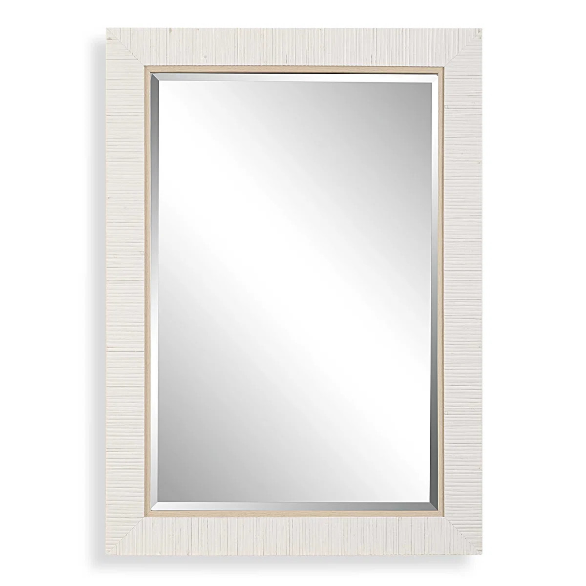 This mirror blends coastal charm with timeless versatility. Its faux rattan-wrapped frame offers ... | Wayfair North America
