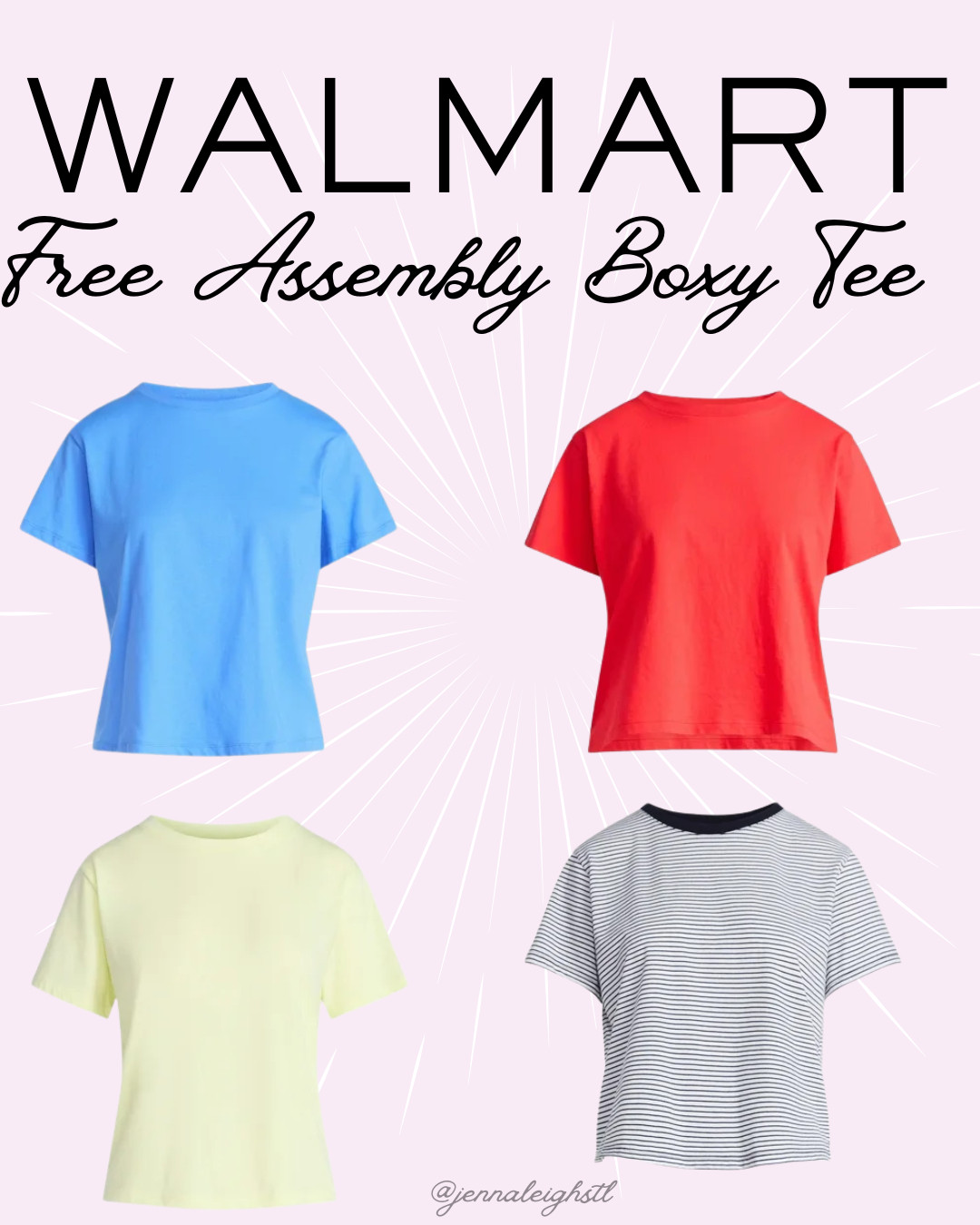 These Free Assembly cropped boxy tees from Walmart are on sale right now and there are so many good colors to choose from. Such a great basic to have in your closet for easy everyday outfits. 

 #LTKootd #LTKSaleAlert #LTKMidsize