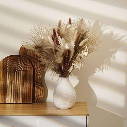 Foliage - 87 Pcs Dried Pampas Grass Luxury Bouquet | Boho Home Decor | Pompous Flowers for Bohemi... | Amazon (US)