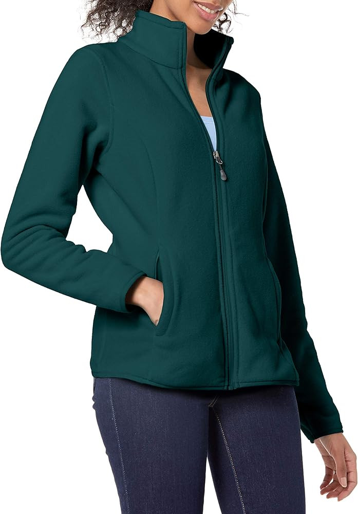 Amazon Essentials Women's Classic Fit Long-Sleeve Full-Zip Polar Soft Fleece Jacket | Amazon (US)