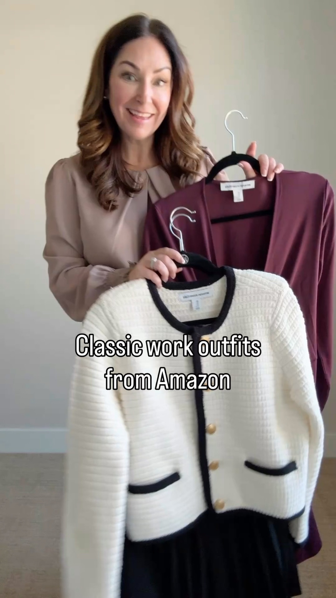 Winter Workwear Outfits from Amazon #holidayoutfit #holidayworkwear #midsizeworkwear
Burgundy Dress, L
Black & White Cardigan, L
Skirt, XL
Beige Top, L
Pants, XL
 

 

#LTKHoliday #LTKMidsize #LTKWorkwear