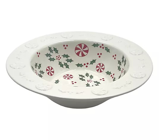 Temp-tations Seasonal 2-qt Bowl with Oversized Rim - QVC.com | QVC