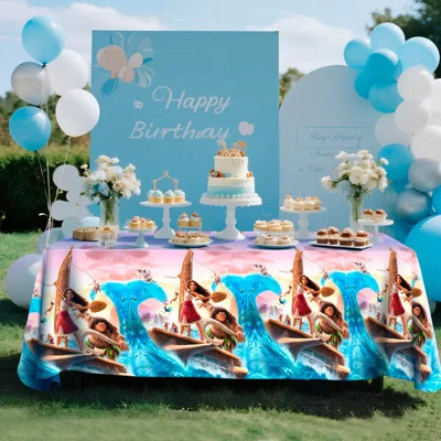 Moana Party Supplies, 3pcs Moana Table Cloth | Wayfair North America