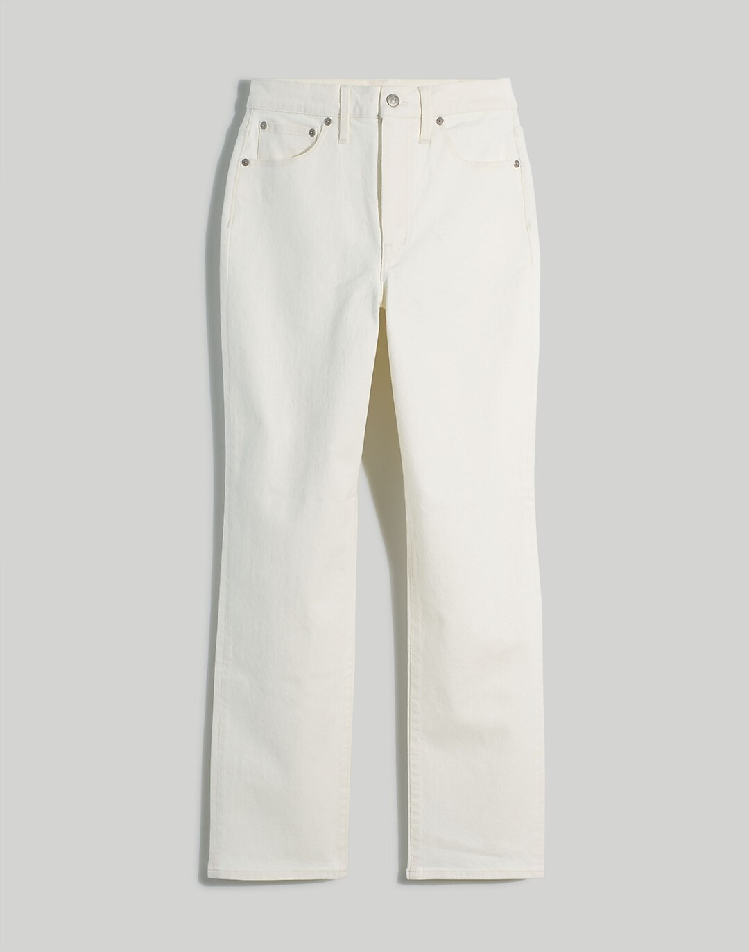 The Petite Perfect Vintage Straight Jean in Tile White | Madewell