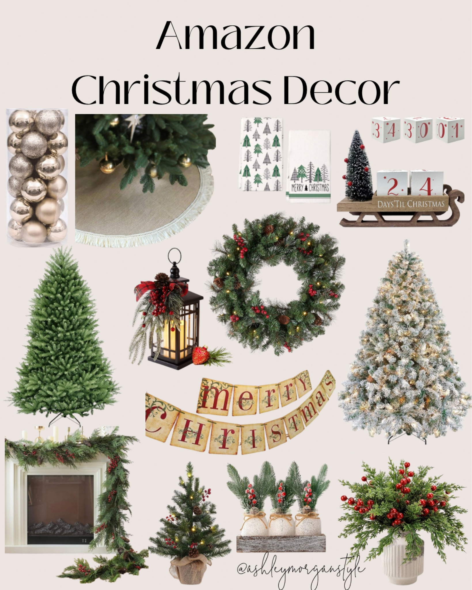 Amazon Christmas Decor 🎄 

#wreath #christmastree #treeskirt #garland #christmasornaments #holidaydecor #amazonfinds

#LTKHome #LTKSeasonal #LTKHoliday