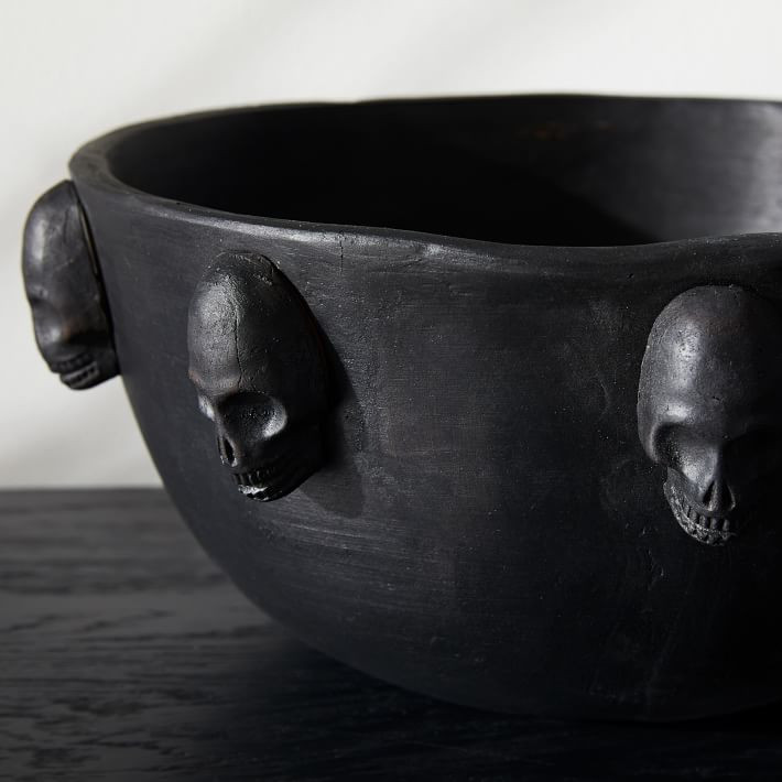 Black Terracotta Skull Candy Bowl | West Elm (US)