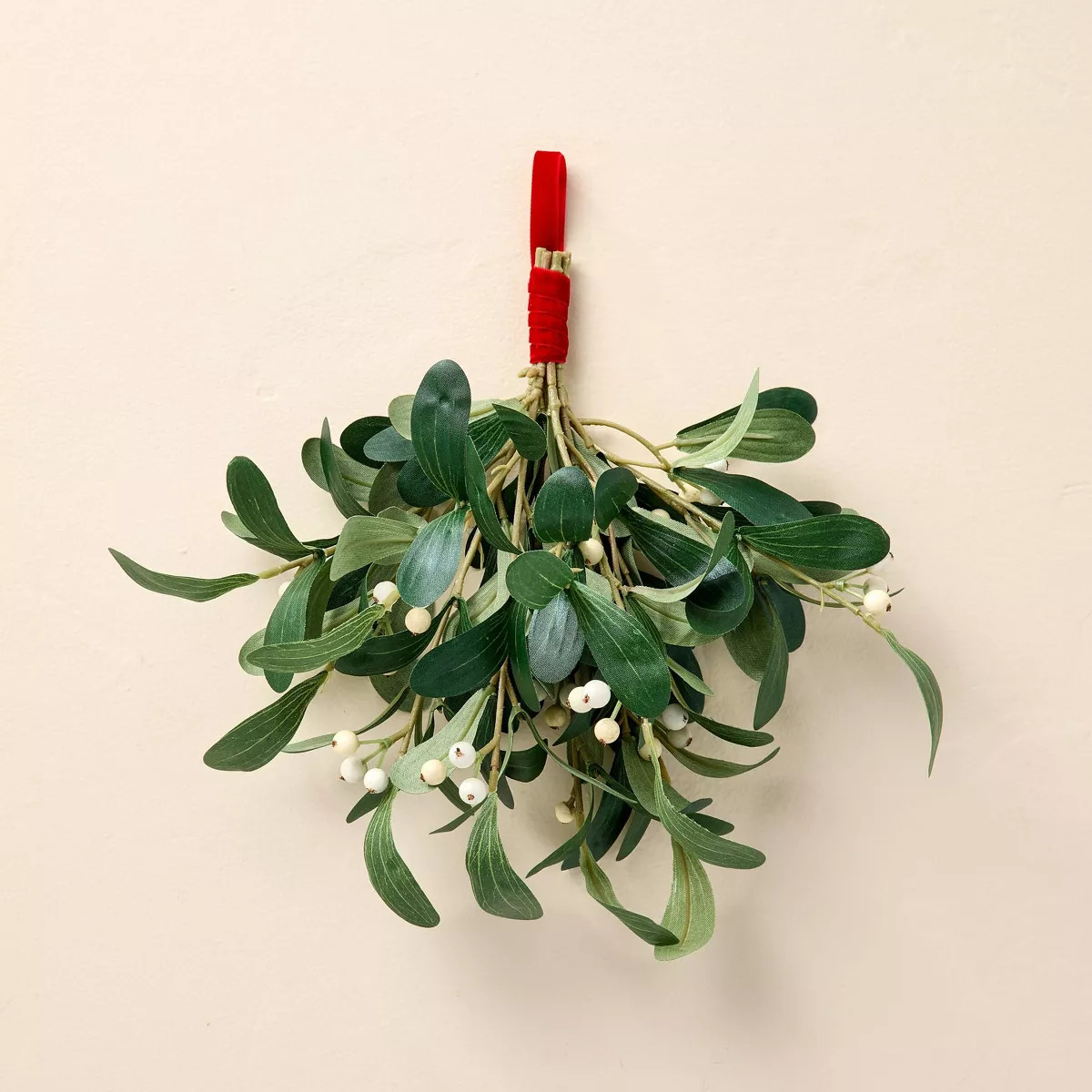 11" Faux Mistletoe & Snowberry Christmas Swag - Hearth & Hand™ with Magnolia | Target