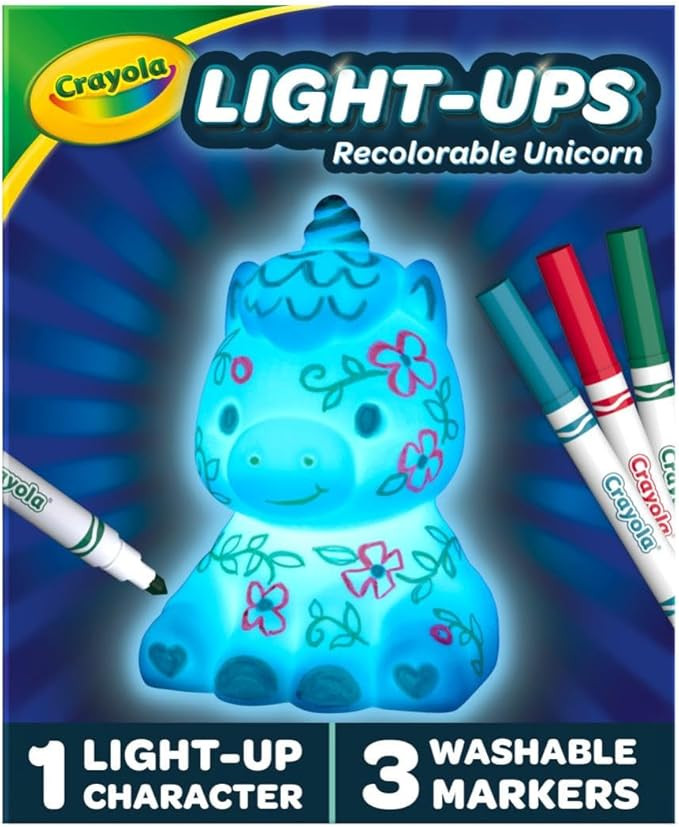 Crayola Light Ups - Unicorn, Reusable Holiday Craft, Glow In The Dark, Unicorn Gift for Kids, Dec... | Amazon (US)