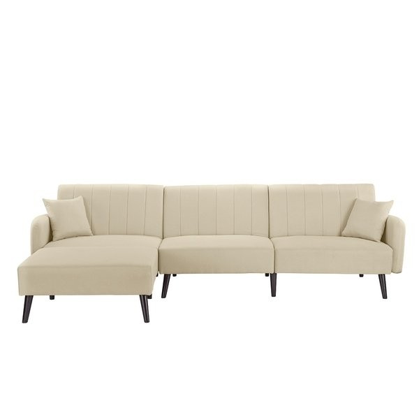 Mid Century Sleeper Futon Sofa Reclining Sectional Couch | Bed Bath & Beyond
