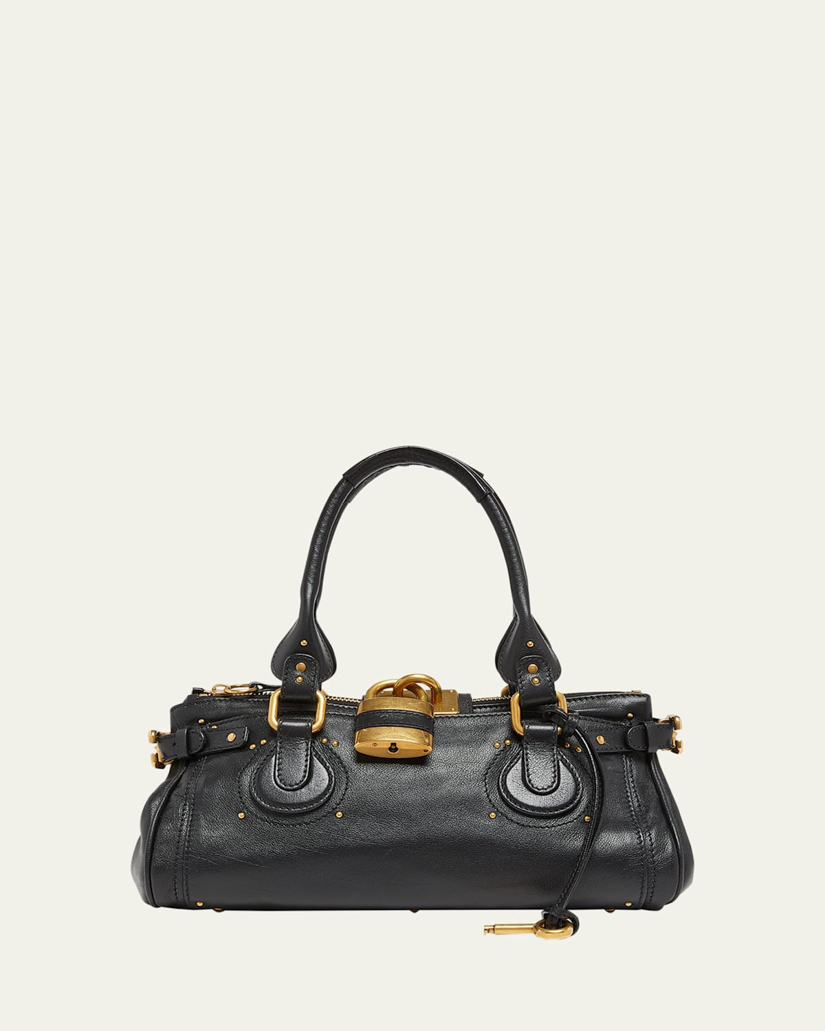 Paddington Padlock Shoulder Bag in Leather | Bergdorf Goodman