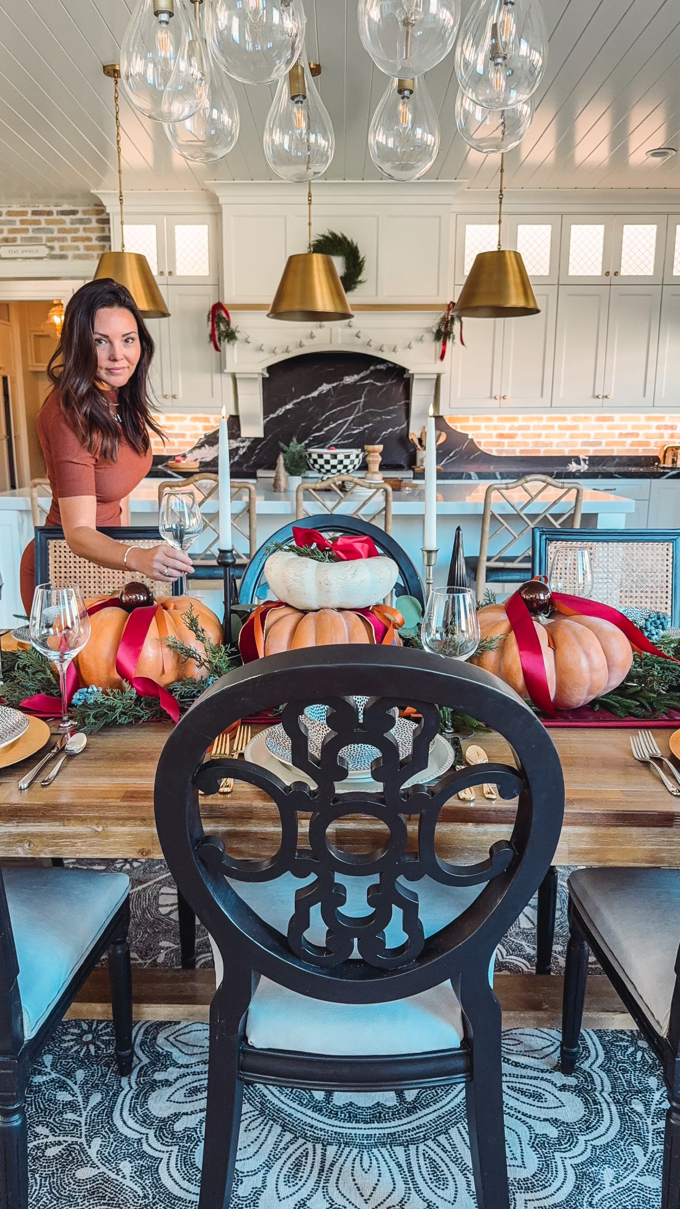 Affordable Thanksgiving tablescape
Dining table- Thanksgiving table 

Hosting dishes, table decor, Christmas bulbs, wine glasses, decorative candles, candlestick holders, holiday ribbon, faux cedar table garland

#LTKParties #LTKSeasonal #LTKHoliday