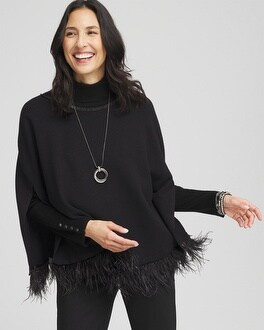 Feather Sweater Cape | Chico's