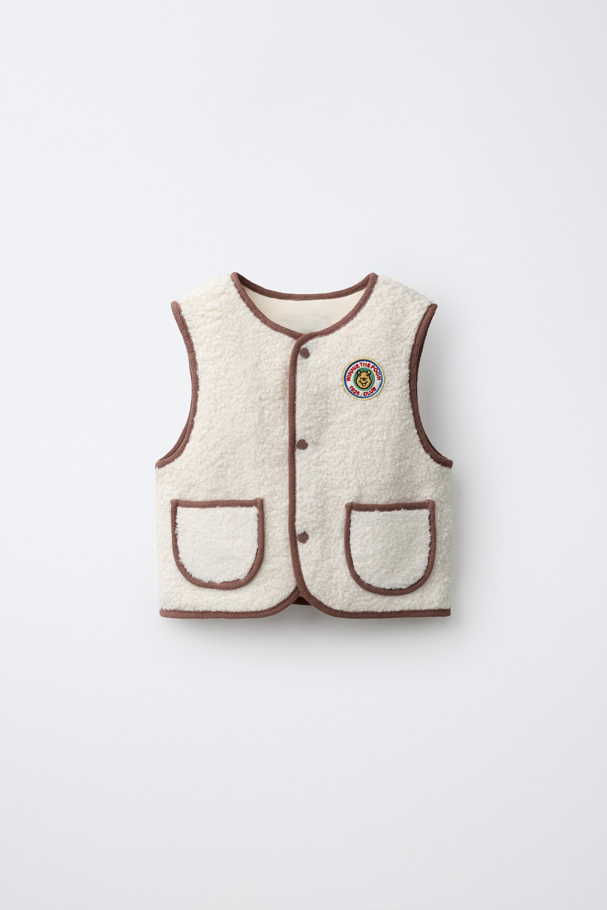 WINNIE THE POOH \u00a9 DISNEY FAUX SHEARLING VEST | Zara US
