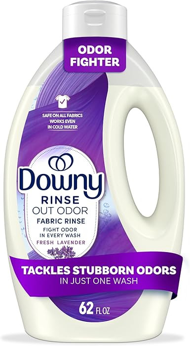 Downy Rinse Laundry Odor Remover, Fresh Lavender Scent, 62 FL OZ, Fabric Softener and Laundry Odo... | Amazon (US)