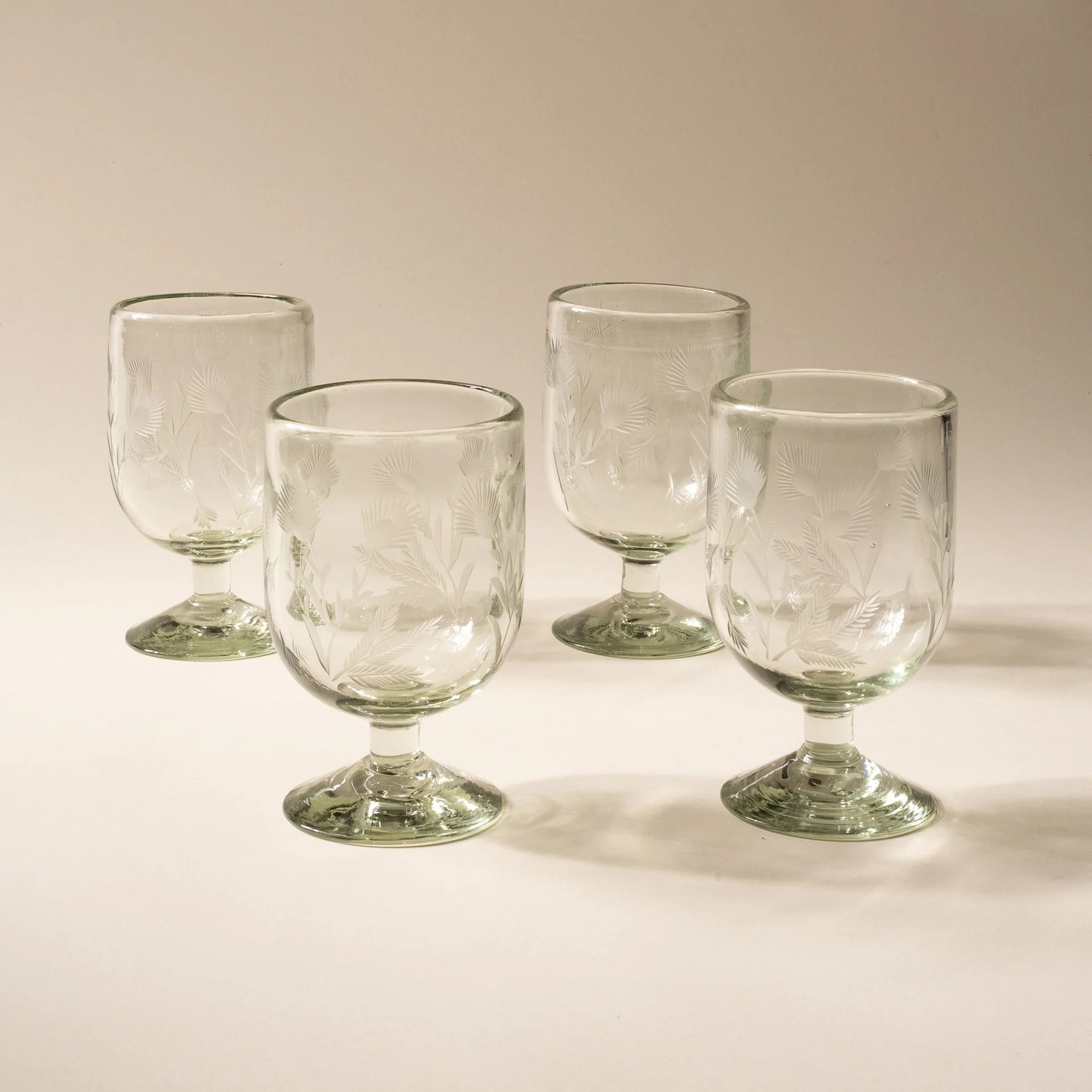 Etched Thistle Glassware | East Fork Pottery