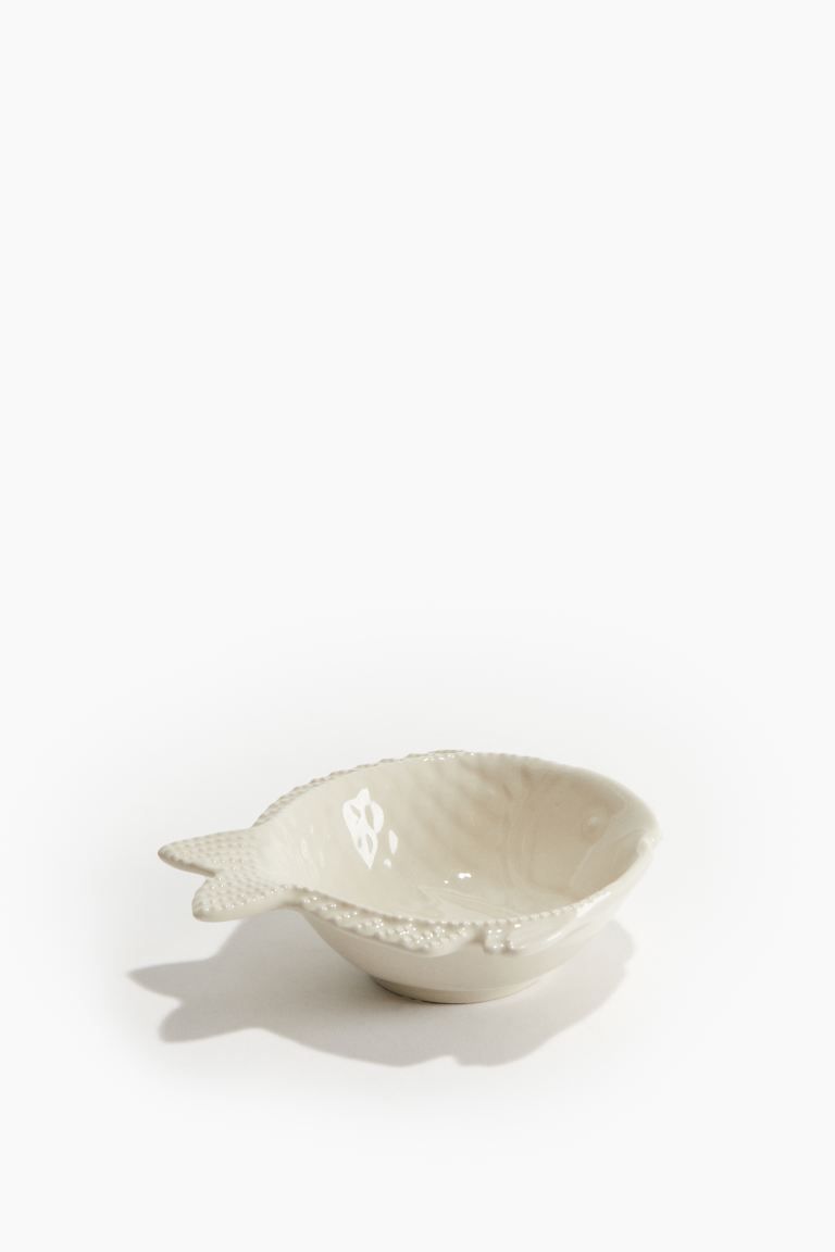 Small Stoneware Serving Bowl - Light beige - Home All | H&M US | H&M (US + CA)