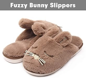 Caramella Bubble Bunny Slippers for Women Fuzzy Animal Memory Foam House Slippers Christmas Slipp... | Amazon (US)