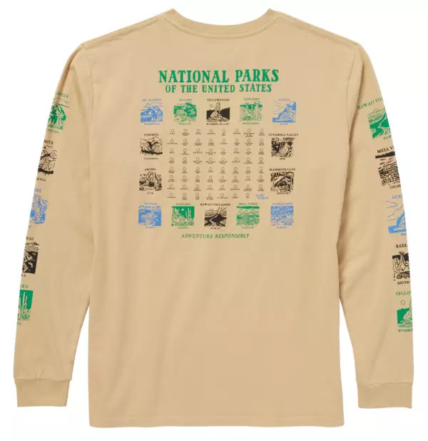 Parks Project Men's Pictograms National Park Long Sleeve T-Shirt | Dick's Sporting Goods | Dick's Sporting Goods