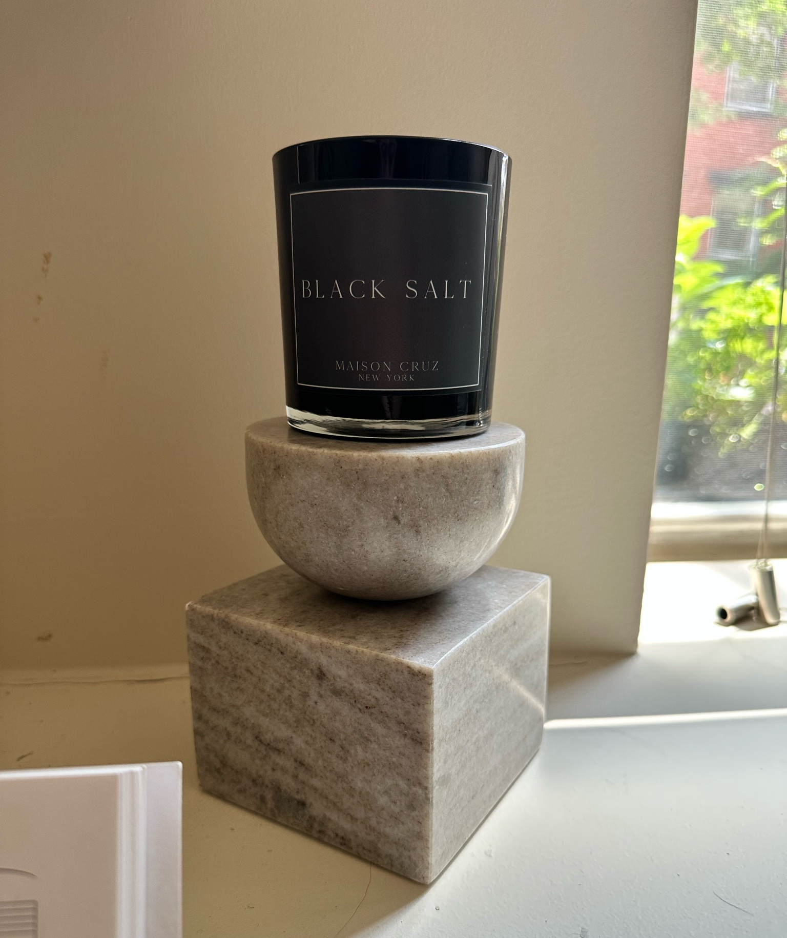 I love this marble piece. I put my candles on there or perfume. Or leave it alone as a decor piece. It’s on sale!!!
