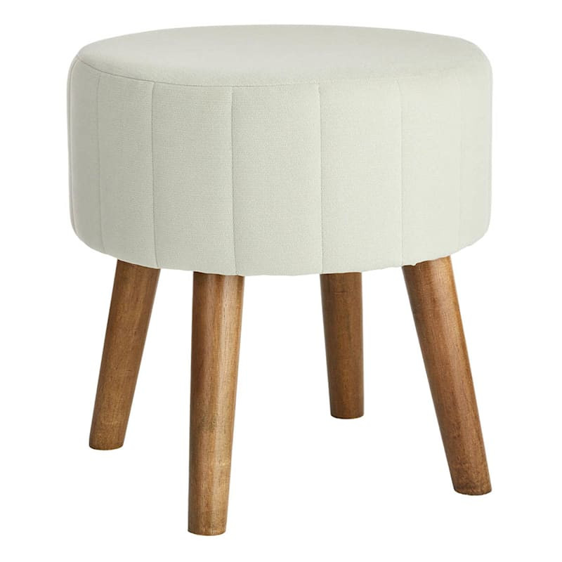 Emmy Stool with Wooden Legs, Mint | At Home