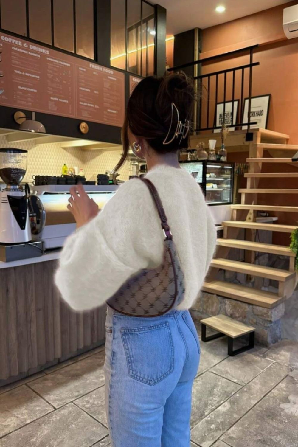 Cute fall outfit for women over 40 trend cardigan sweater denim designer bag dupe *not my picture 

#LTKSaleAlert #LTKPetite #LTKOver40