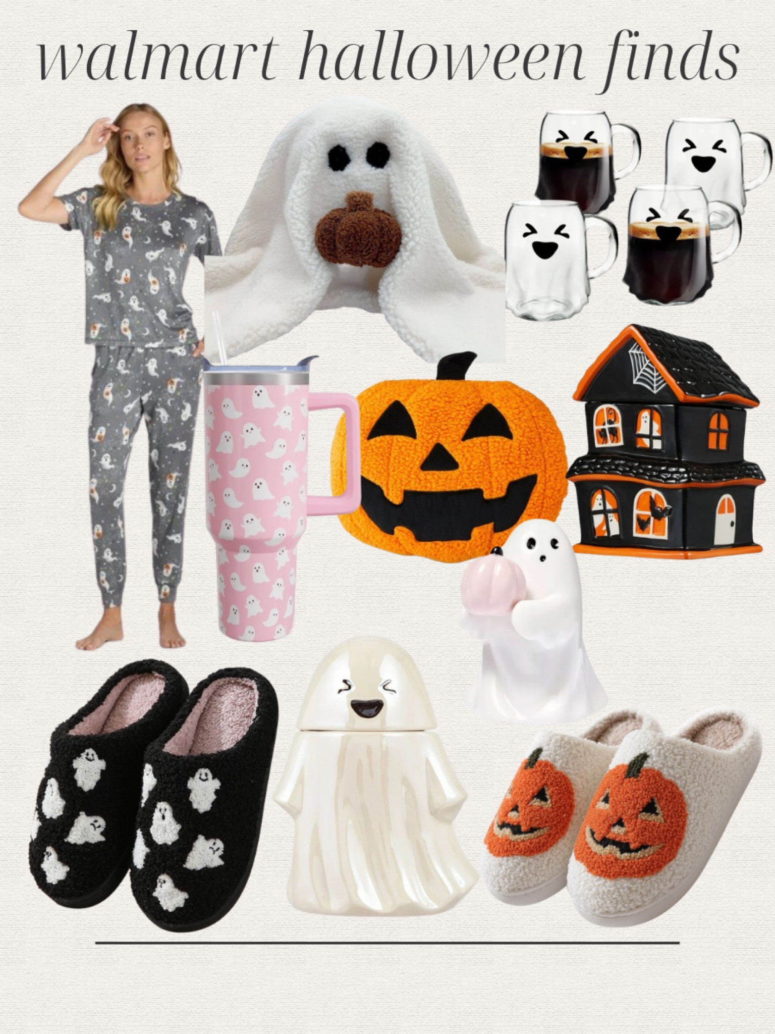 Cute Walmart Halloween Finds! Halloween decor, pajamas, ghost mug set, ghost slippers, ghost pillows, Halloween tumbler, pumpkin pillow 

#LTKHome #LTKFindsUnder50 #LTKSeasonal