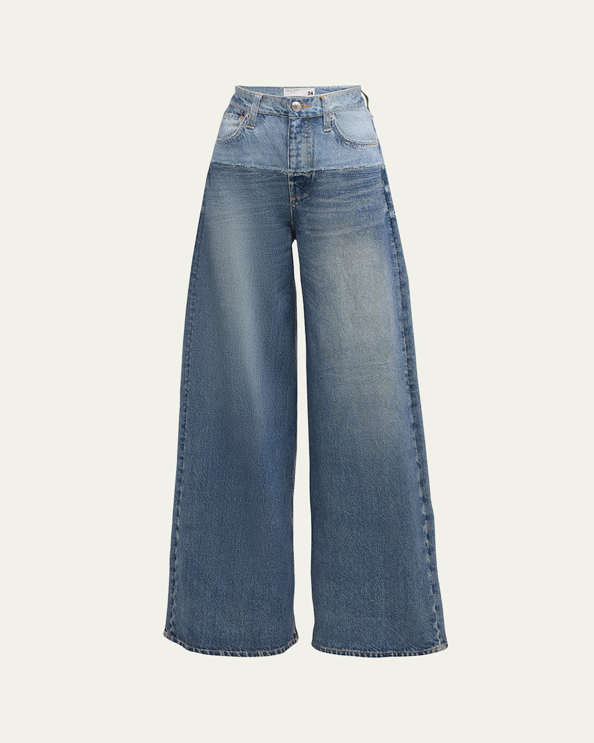 Miramar Sofie Cotton-Terry Wide-Leg Jeans | Bergdorf Goodman