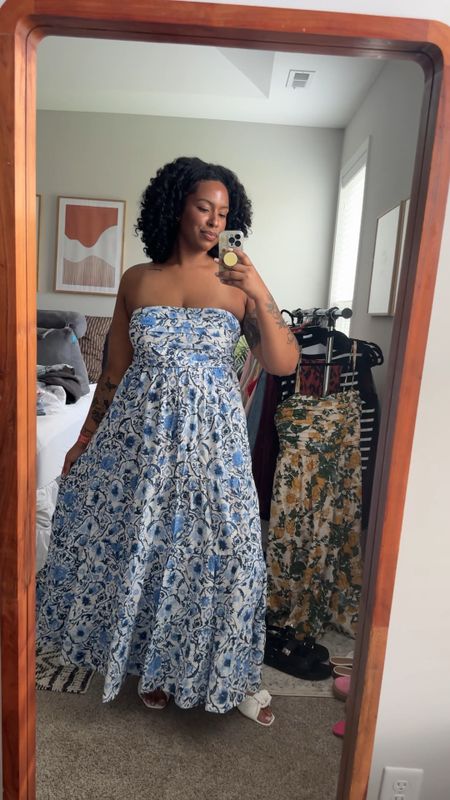 Abercrombie Dress Try on | Tall size 14/16 👗
•
I have bought jeans from Abercrombie but I’ve never tried any of their dresses. I gotta say I love all of them! They’re great quality and pretty. 😍 the bust area is a lil big but I might get them taken in. I’m wearing a XL Tall in all of them except for the yellow floral dress. 

My strapless bra is from Soma

#LTKBeauty #LTKPlusSize #LTKVideo