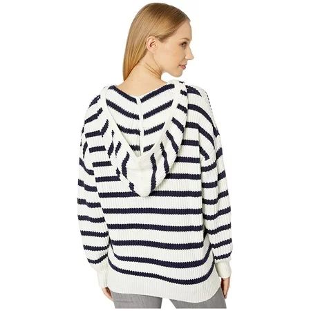 Splendid Striped Sweater Hoodie Navy/Natural | Walmart (US)