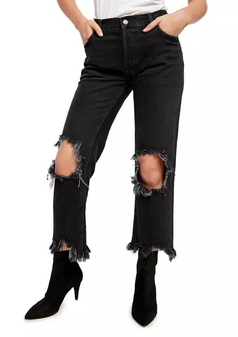 Maggie Mid-Rise Straight-Leg Jeans | Belk