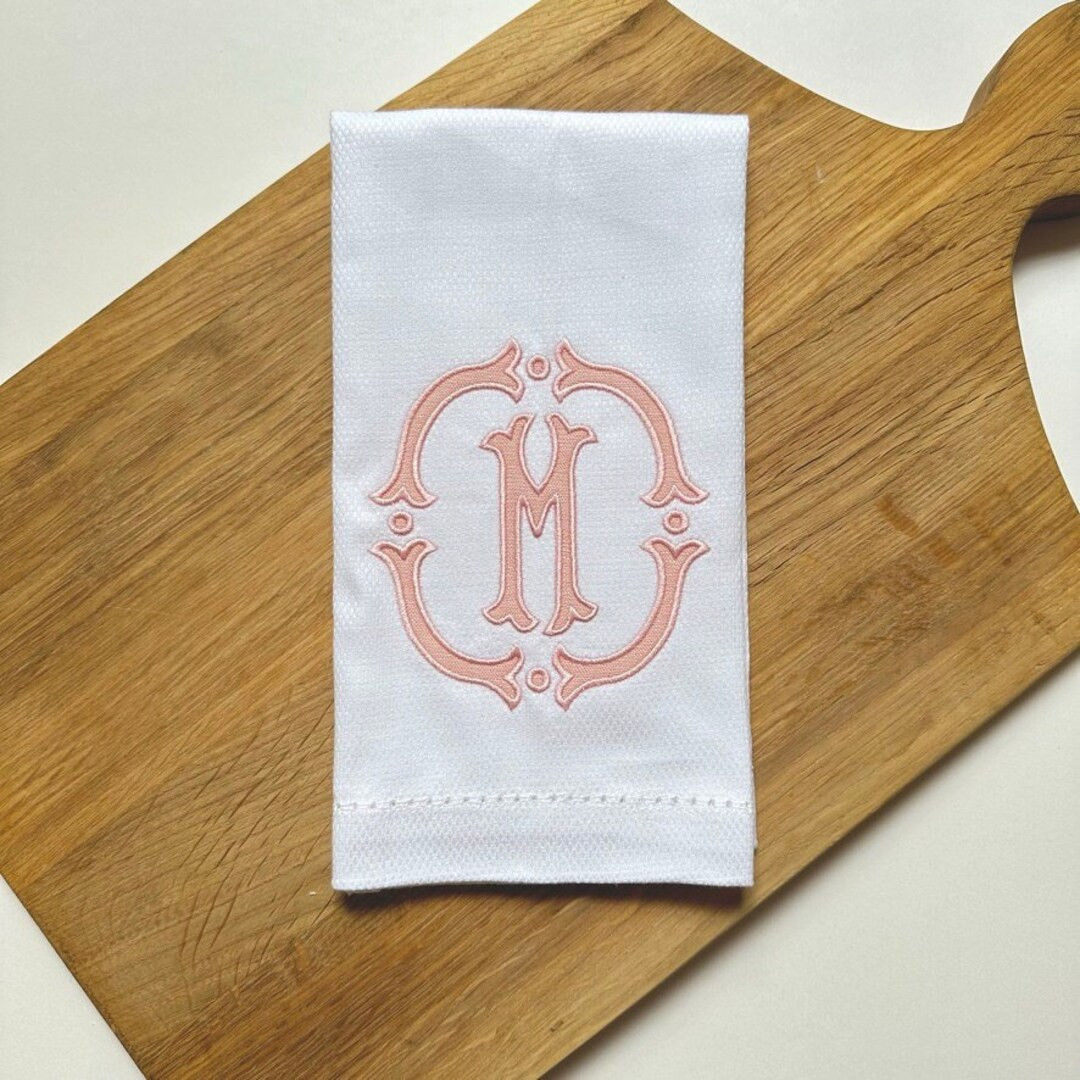 Applique Hand Towel, Circle Dot Frame - Etsy | Etsy (US)