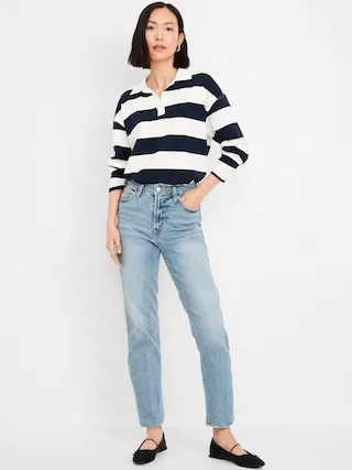 High-Waisted OG Straight Ankle Jeans | Old Navy (CA)
