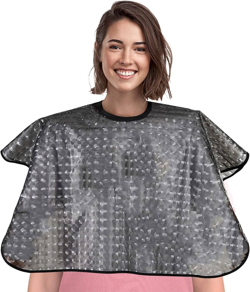 Waterproof unisex-adult Hair Dye Cape,Short Comb-Out Capes for Hair Stylist,Makeup Apron for Hair... | Amazon (US)