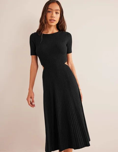 Cut Out Knitted Midi Dress | Boden (US)