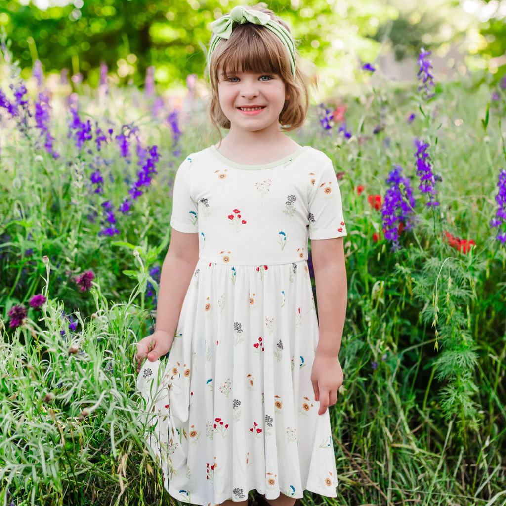 Twirl Dress in Wildflower | Kyte Baby