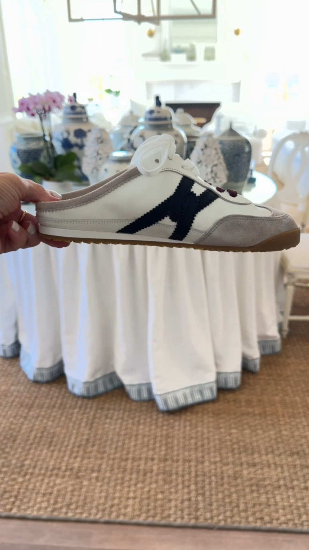 How cute are these slip-on sneaker mules? I love the colorway and they’re super comfy. The perfect throw on a go shoe for errands and travel from now through fall! I’m between a size 6 and 7 and sized up to a 7.

#LTKOver40 #LTKSeasonal #LTKootd