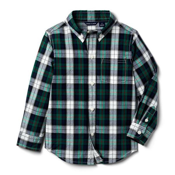Plaid Poplin Shirt | Janie and Jack