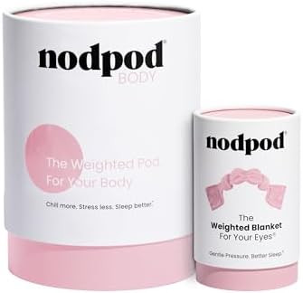 Nodpod Bundle - Weighted Blanket & Sleep Mask – Ultra-Soft Body Blanket with Glass Beads + Ligh... | Amazon (US)