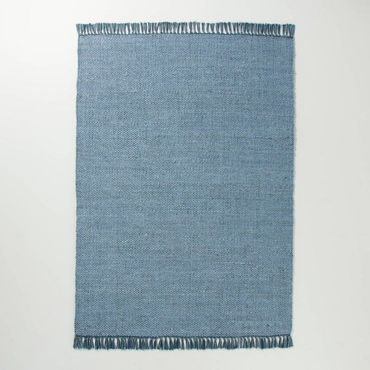 Solid Jute Area Rug Faded Blue - Hearth & Hand™ with Magnolia | Target