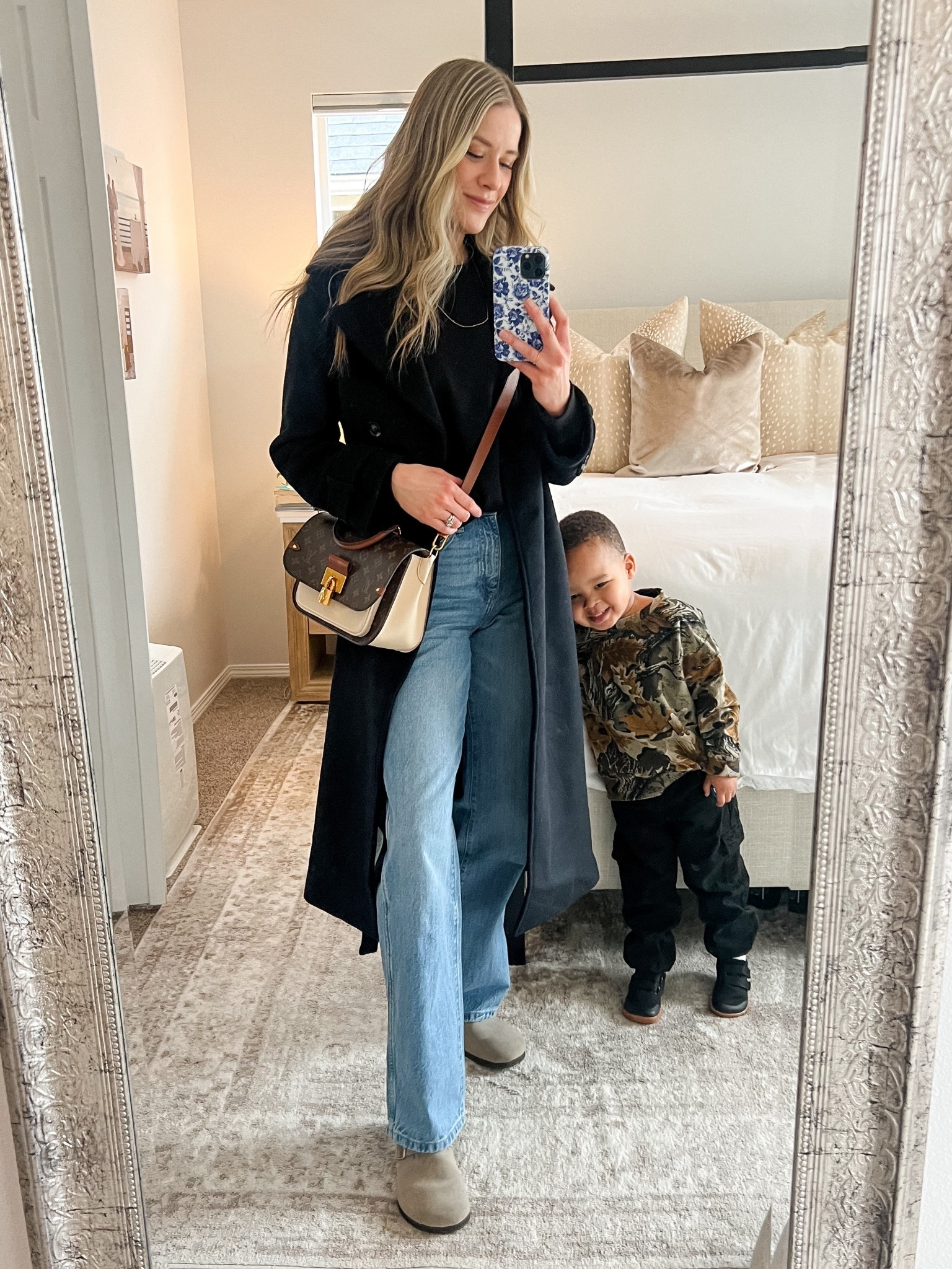 Easy mom outfit for errands in town today ☕️ toddler mom, straight leg jeans, trench coat outfit, Birkenstock outfit

#LTKootd #LTKmomlife #LTKOver40